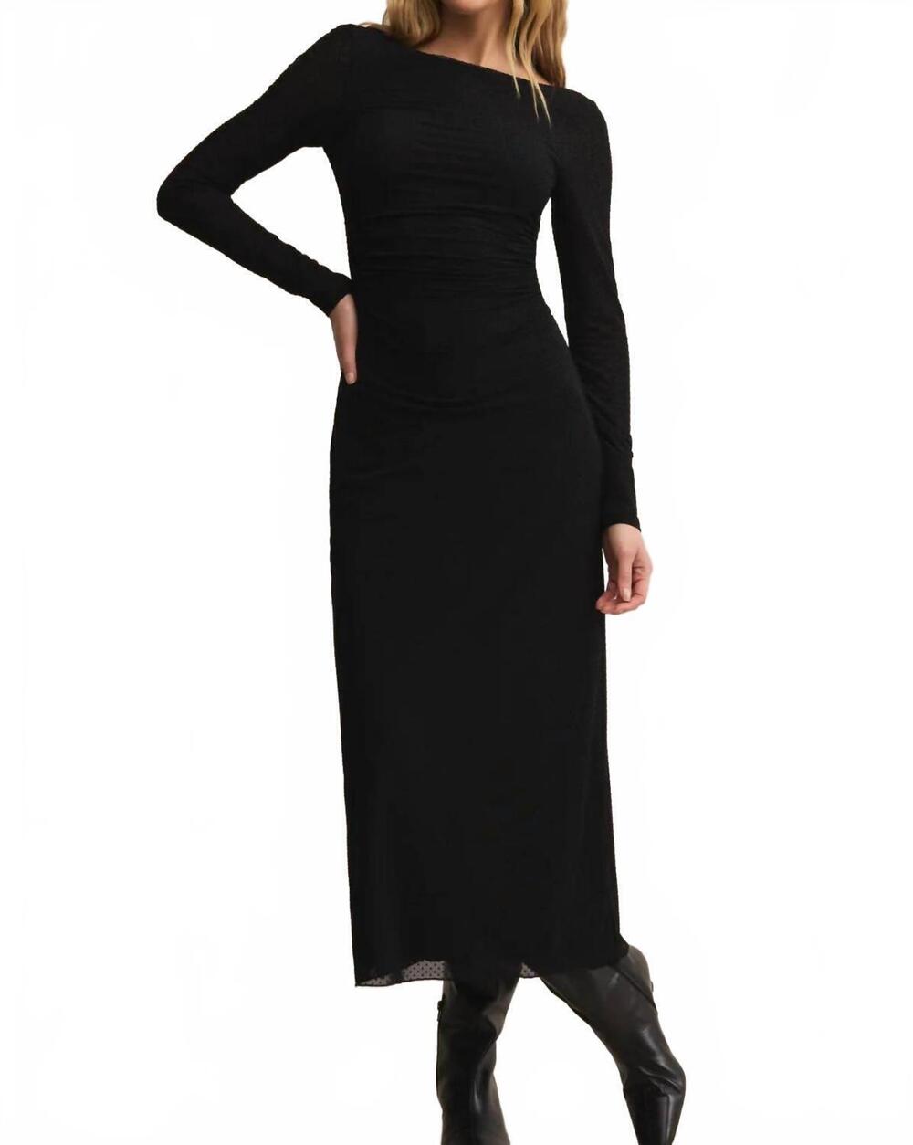 NEW Z SUPPLY spellbound mesh midi dress in black